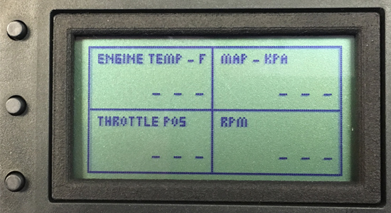 Custom Fuel Moto Power Vision CX Fuel Map - Default Screen