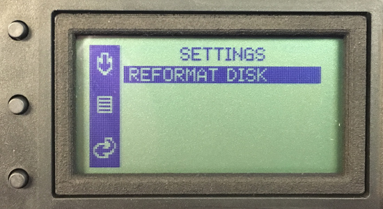 Settings Menu - Power Vision CX