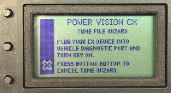 Power Vision CX - Tune File Wizard
