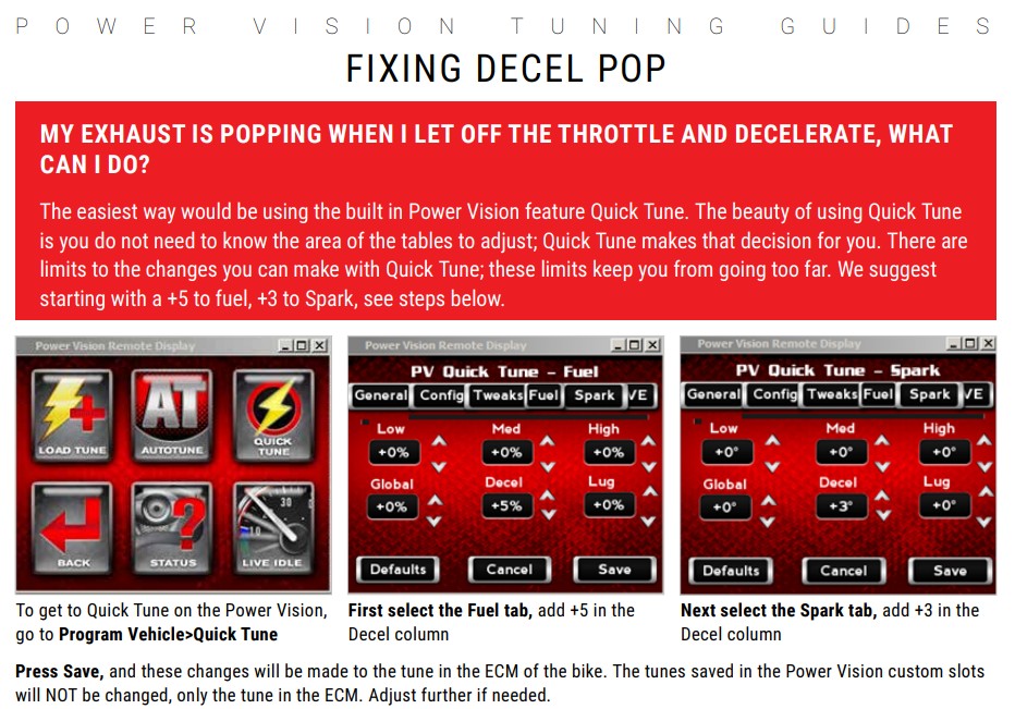 Fixing Decel Pop with Dynojet Power Vision