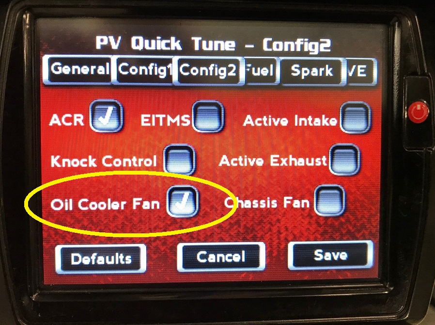 Turn on H-D Oil Cooler Fan with Dynojet Power Vision